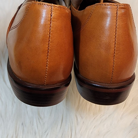 Anne Marino Brown Leather Loafers, Size 9 - Picture 11 of 14